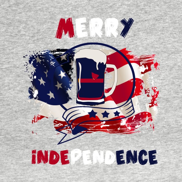 Merry Independence American independence beer lover by limerockk